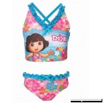 Nickelodeon Baby Girls' Dora 2-Piece Criss Cross Tankini Swimsuit UPF 50+ 18 Months B07BKXGFVV
